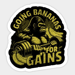 Gorilla Gains Sticker